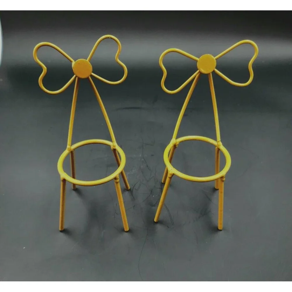 1 Metal Chair Sphere‎ Stand - Crystal Ball Holder, Peace, Zen, Orb Holder, Gold
